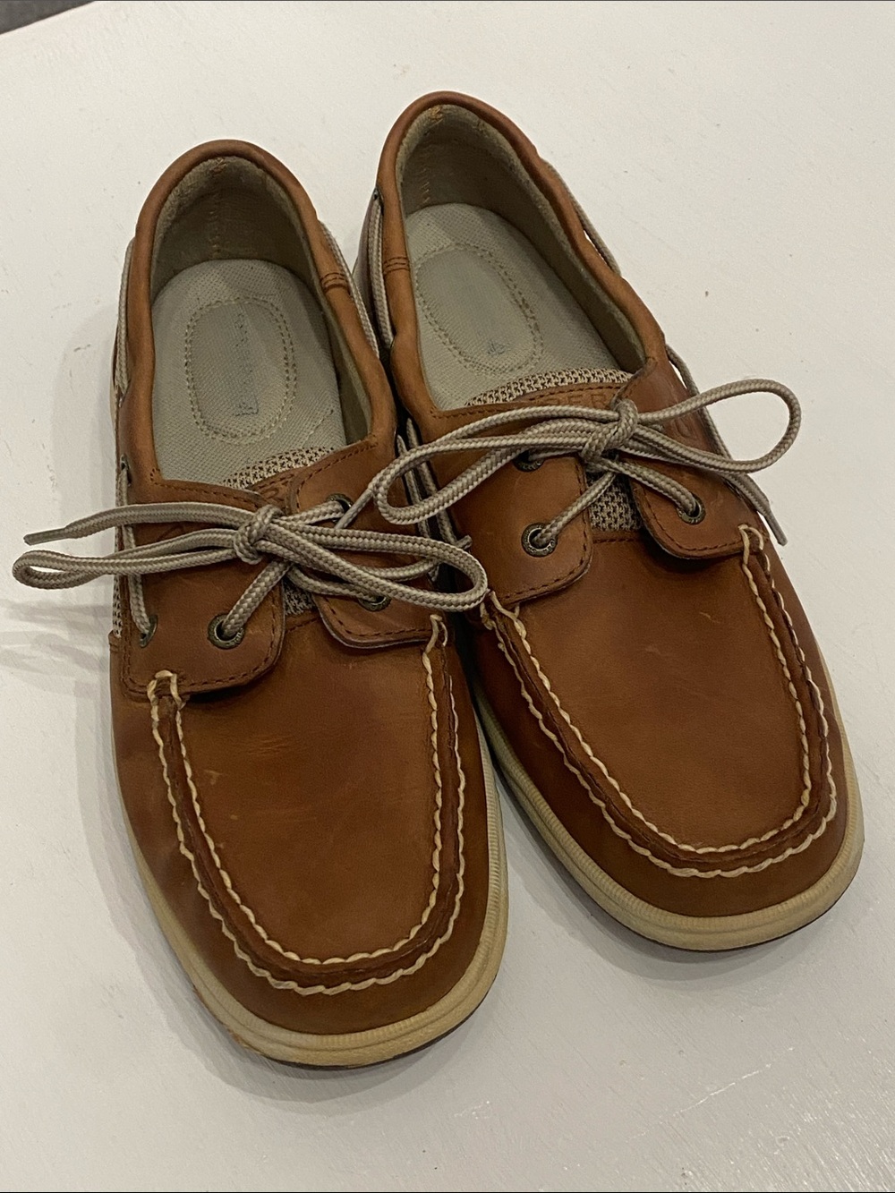 Sperry Brown Leather Boat Shoes